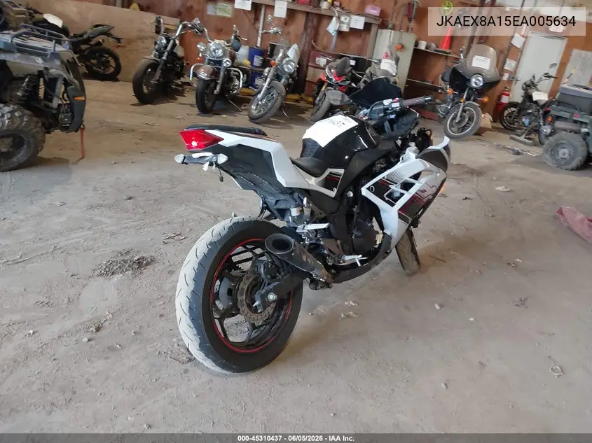 2014 Kawasaki Ex300 A VIN: JKAEX8A15EA005634 Lot: 45310437