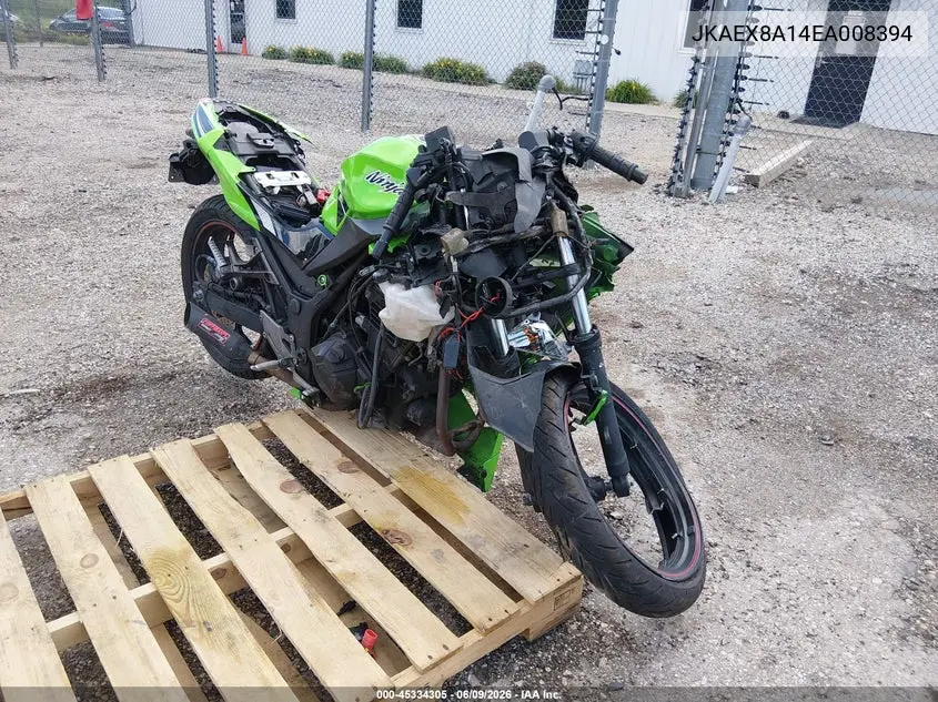 2014 Kawasaki Ex300 A VIN: JKAEX8A14EA008394 Lot: 45334305