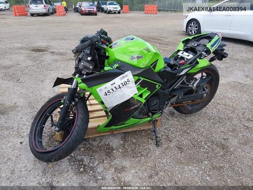 2014 Kawasaki Ex300 A VIN: JKAEX8A14EA008394 Lot: 45334305