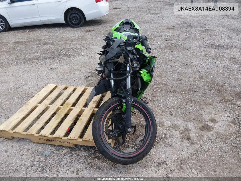 2014 Kawasaki Ex300 A VIN: JKAEX8A14EA008394 Lot: 45334305