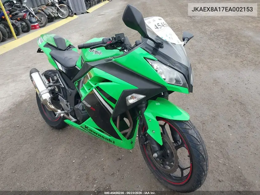 2014 Kawasaki Ex300 A VIN: JKAEX8A17EA002153 Lot: 45456236
