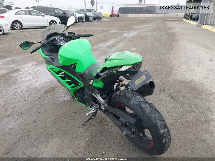 2014 Kawasaki Ex300 A VIN: JKAEX8A17EA002153 Lot: 45456236
