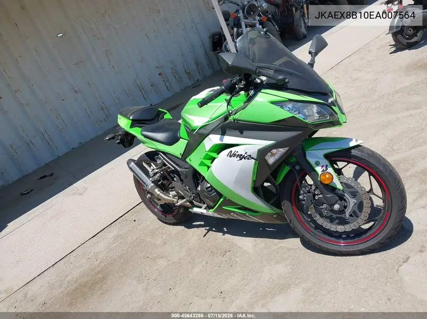 2014 Kawasaki Ex300 B VIN: JKAEX8B10EA007564 Lot: 45643286