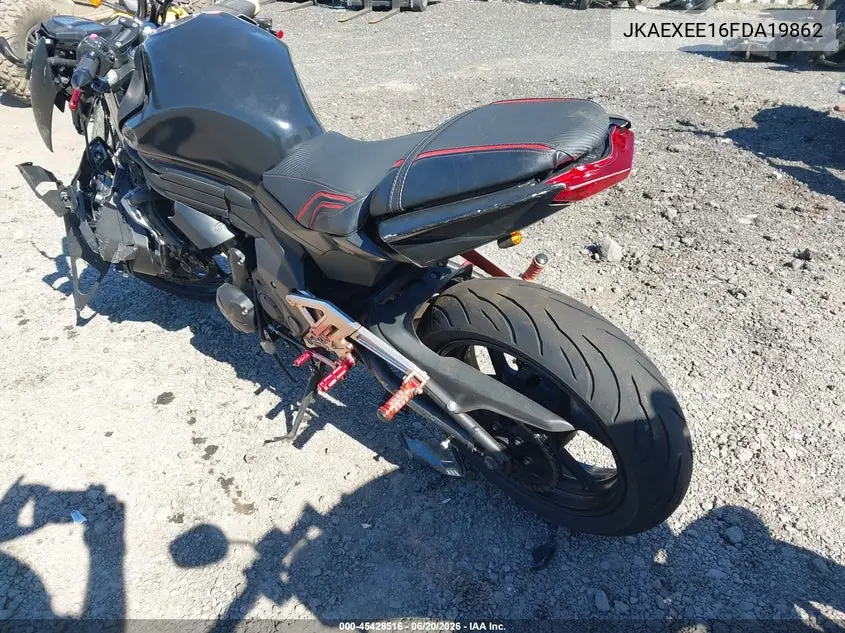 2015 Kawasaki Ex650 E VIN: JKAEXEE16FDA19862 Lot: 45428516