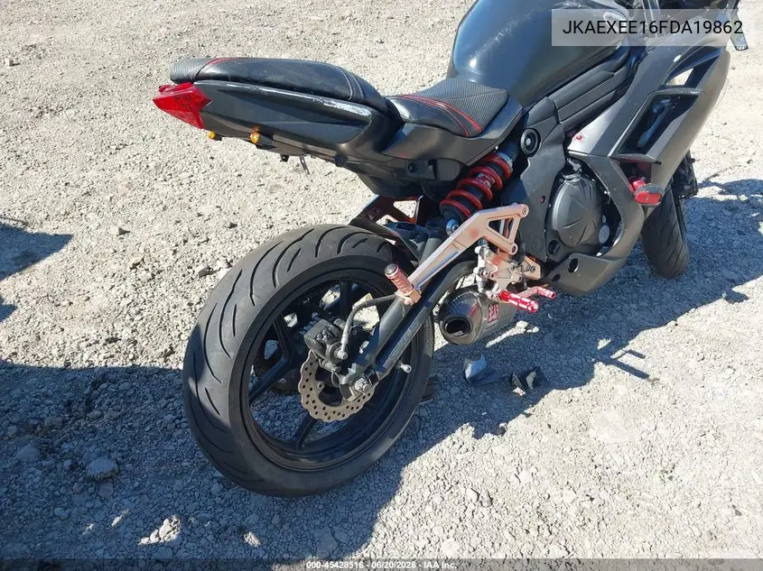 2015 Kawasaki Ex650 E VIN: JKAEXEE16FDA19862 Lot: 45428516