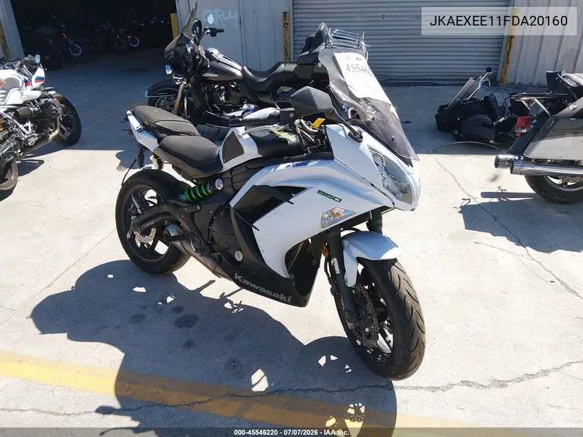 2015 Kawasaki Ex650 E VIN: JKAEXEE11FDA20160 Lot: 45546220