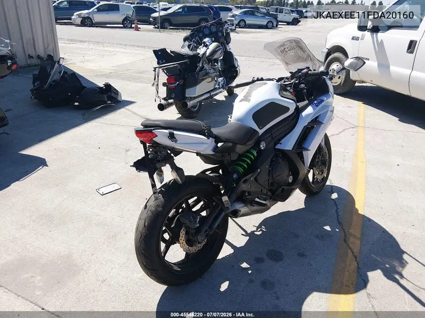 2015 Kawasaki Ex650 E VIN: JKAEXEE11FDA20160 Lot: 45546220