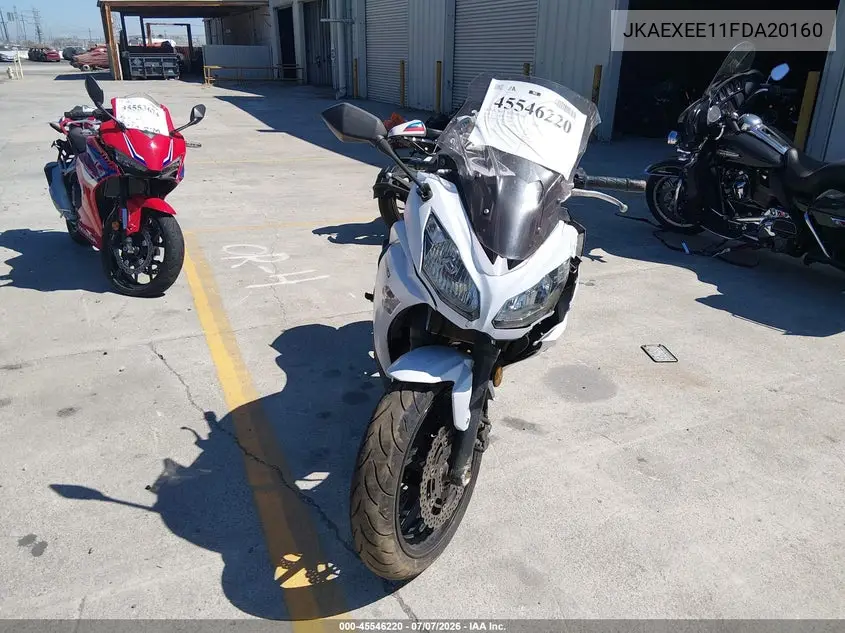 2015 Kawasaki Ex650 E VIN: JKAEXEE11FDA20160 Lot: 45546220