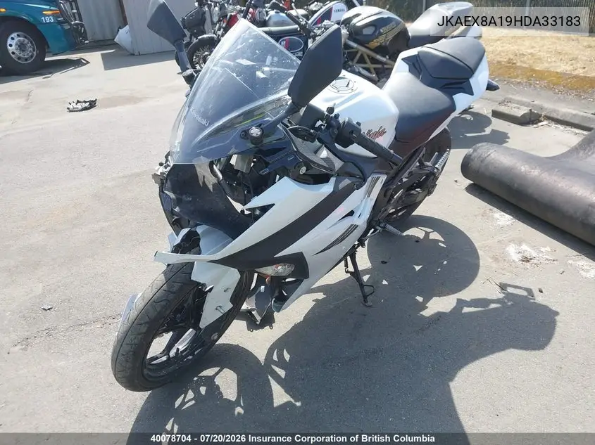 2017 Kawasaki Ex300 A VIN: JKAEX8A19HDA33183 Lot: 40078704