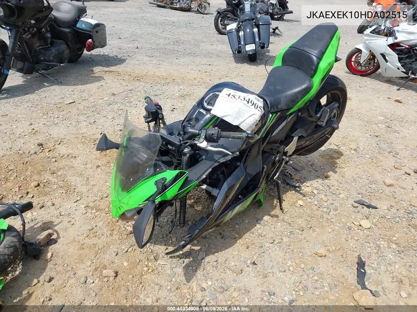 2017 Kawasaki Ex650 F VIN: JKAEXEK10HDA02515 Lot: 45334905