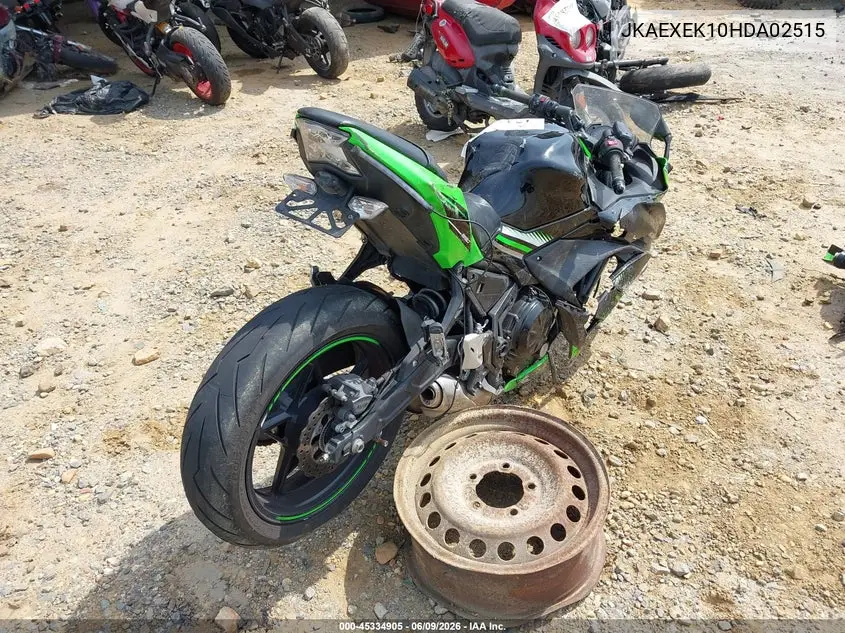 2017 Kawasaki Ex650 F VIN: JKAEXEK10HDA02515 Lot: 45334905