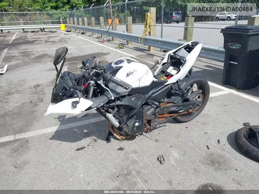 2017 Kawasaki Ex650 J VIN: JKAEXEJ13HDA00484 Lot: 45452266
