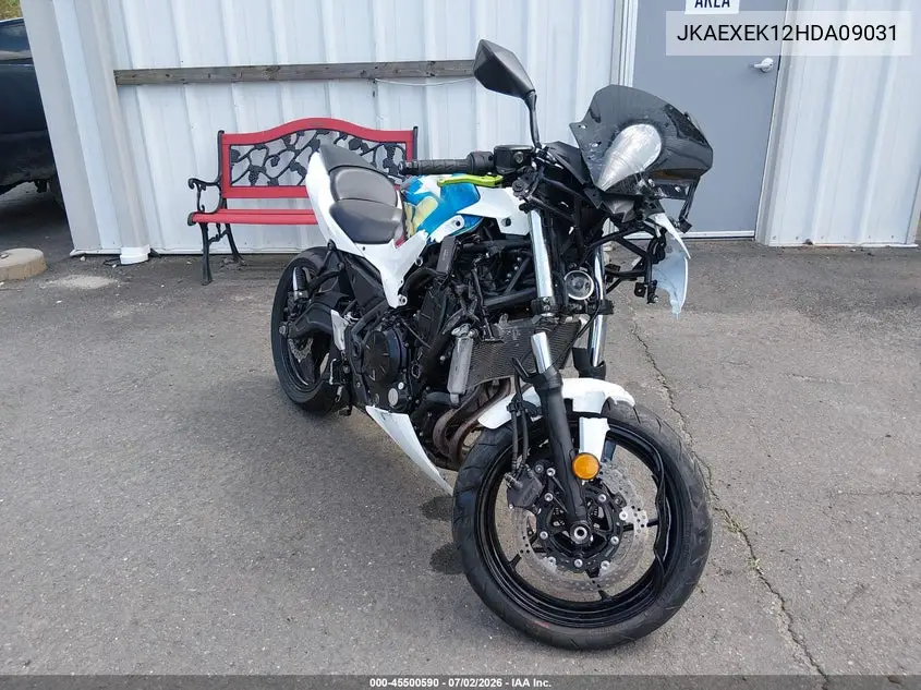 2017 Kawasaki Ex650 F VIN: JKAEXEK12HDA09031 Lot: 45500590