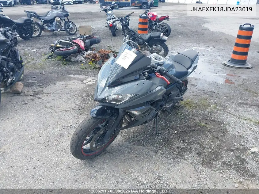 2018 Kawasaki Ex650 F VIN: JKAEXEK18JDA23019 Lot: 12606291