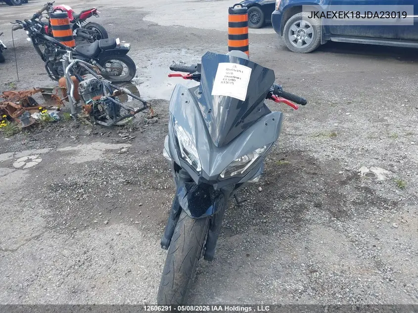 2018 Kawasaki Ex650 F VIN: JKAEXEK18JDA23019 Lot: 12606291