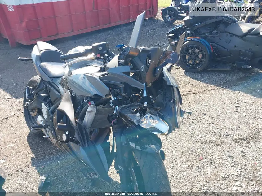 2018 Kawasaki Ex650 J VIN: JKAEXEJ16JDA02543 Lot: 45221200