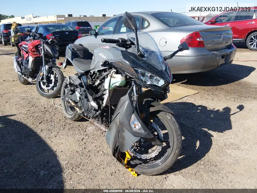 2018 Kawasaki Ex400 VIN: JKAEXKG12JDA07339 Lot: 45526709
