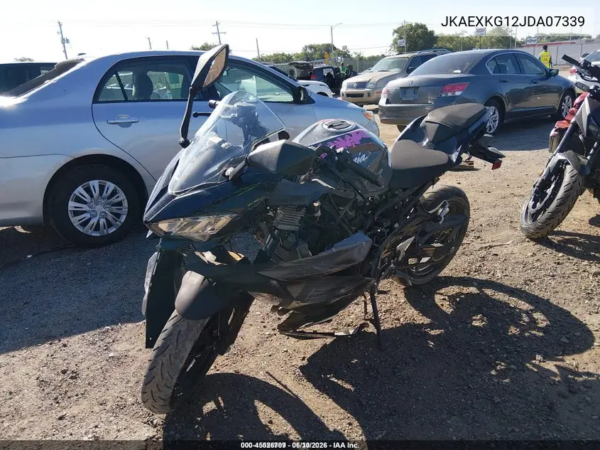2018 Kawasaki Ex400 VIN: JKAEXKG12JDA07339 Lot: 45526709