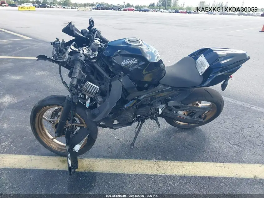 2019 Kawasaki Ex400 VIN: JKAEXKG1XKDA30059 Lot: 45120939