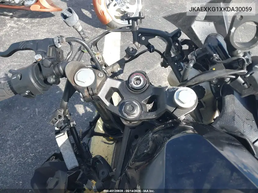 2019 Kawasaki Ex400 VIN: JKAEXKG1XKDA30059 Lot: 45120939