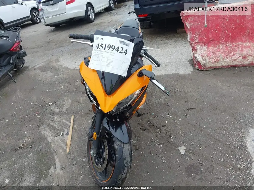 2019 Kawasaki Ex650 F VIN: JKAEXEK17KDA30416 Lot: 45199424