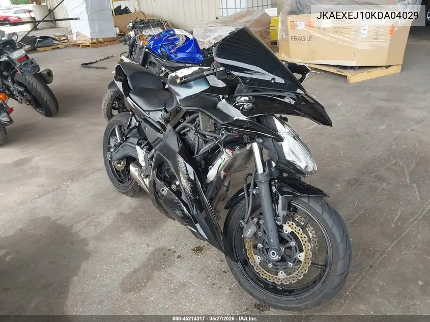 2019 Kawasaki Ex650 J VIN: JKAEXEJ10KDA04029 Lot: 45214317