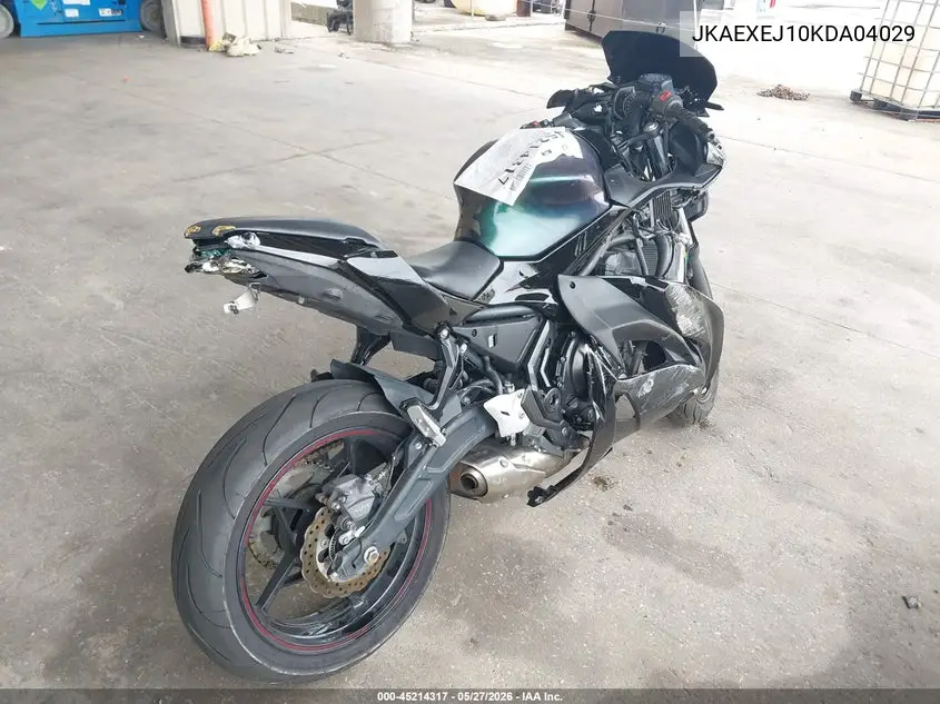 2019 Kawasaki Ex650 J VIN: JKAEXEJ10KDA04029 Lot: 45214317
