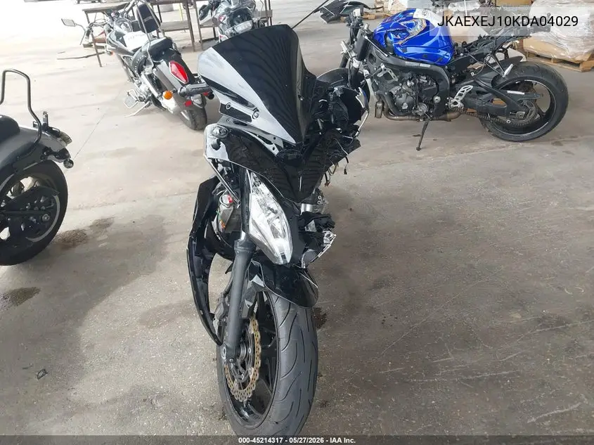 2019 Kawasaki Ex650 J VIN: JKAEXEJ10KDA04029 Lot: 45214317