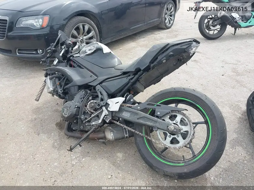 2019 Kawasaki Ex650 J VIN: JKAEXEJ18KDA03615 Lot: 45515824