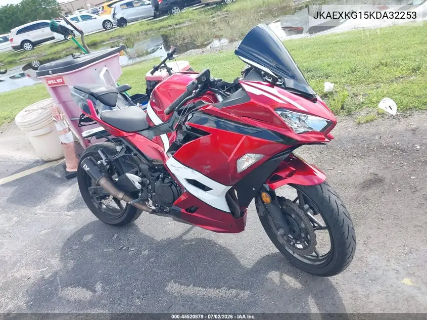 2019 Kawasaki Ex400 VIN: JKAEXKG15KDA32253 Lot: 45520879