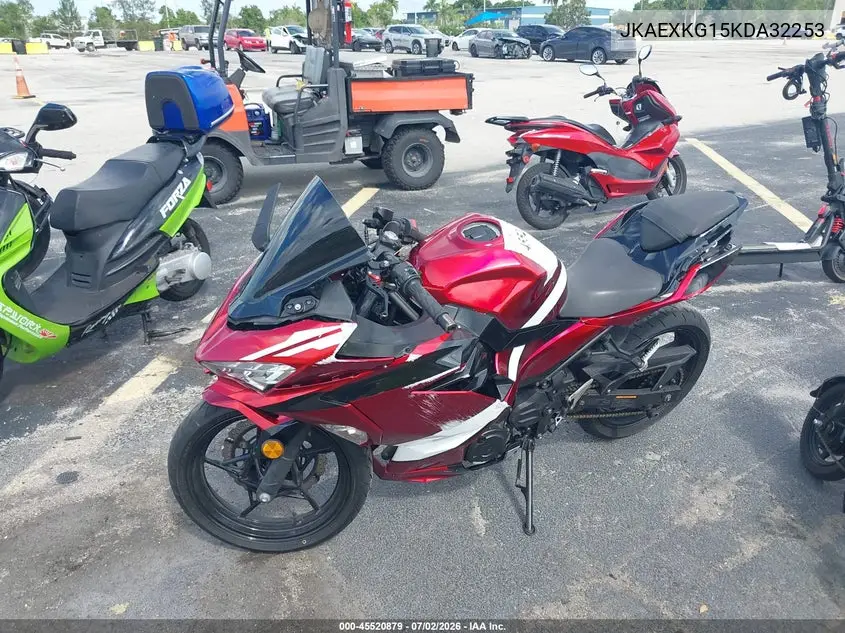 2019 Kawasaki Ex400 VIN: JKAEXKG15KDA32253 Lot: 45520879