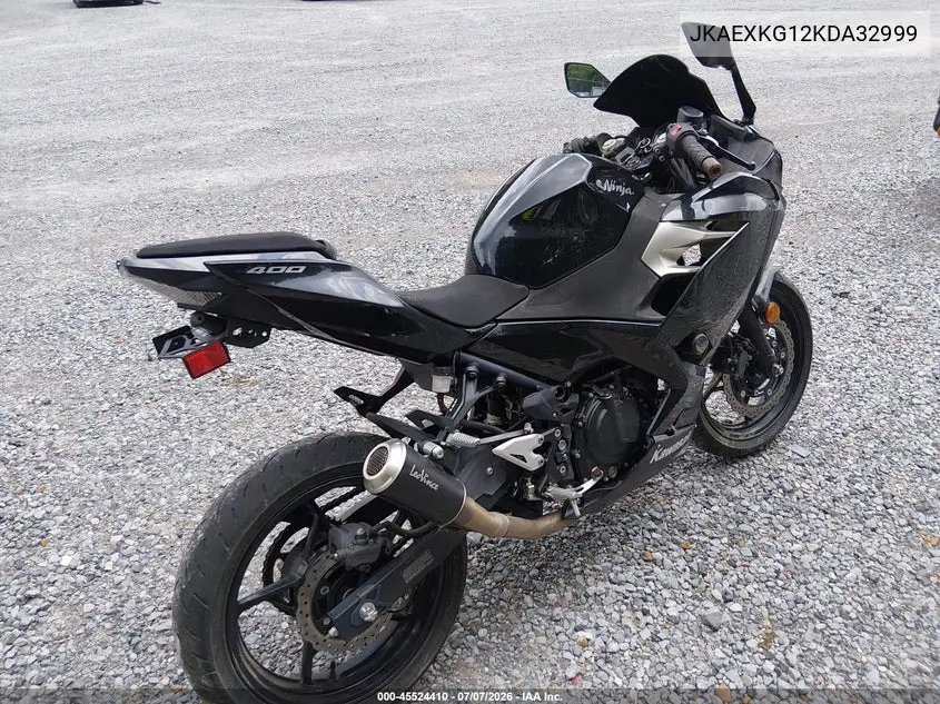 2019 Kawasaki Ex400 VIN: JKAEXKG12KDA32999 Lot: 45524410