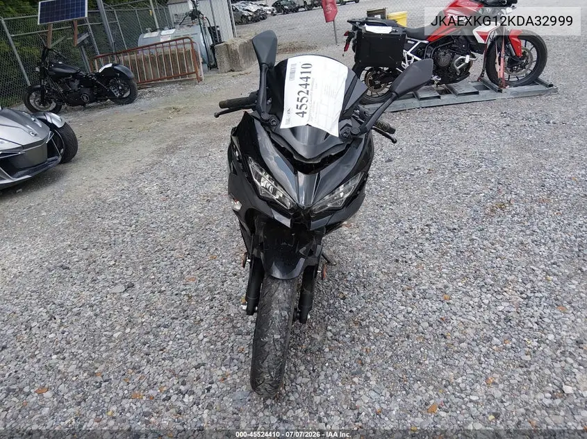 2019 Kawasaki Ex400 VIN: JKAEXKG12KDA32999 Lot: 45524410