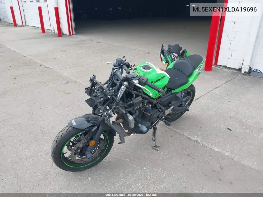 2020 Kawasaki Ex650 N VIN: ML5EXEN1XLDA19696 Lot: 45238868