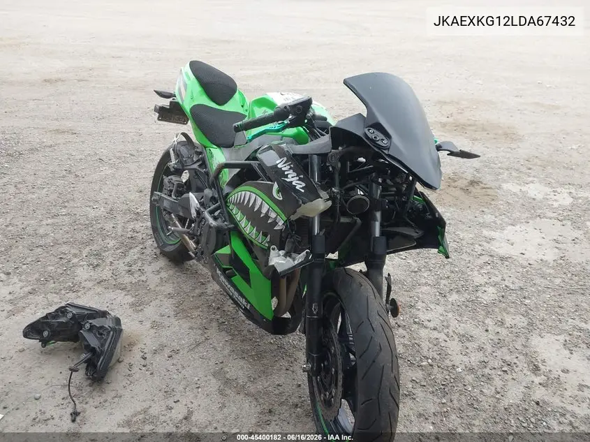 2020 Kawasaki Ex400 VIN: JKAEXKG12LDA67432 Lot: 45400182