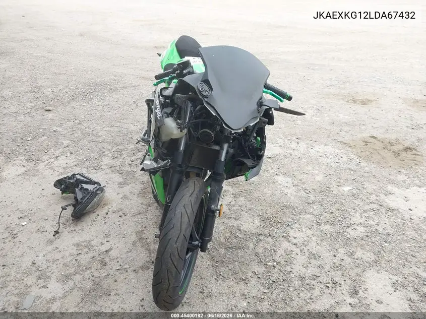 2020 Kawasaki Ex400 VIN: JKAEXKG12LDA67432 Lot: 45400182
