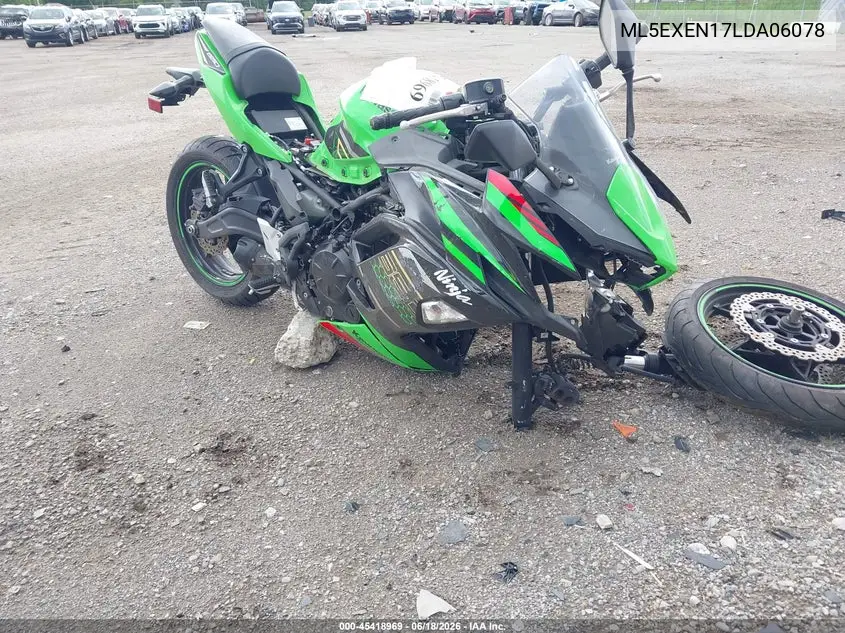 2020 Kawasaki Ex650 N VIN: ML5EXEN17LDA06078 Lot: 45418969