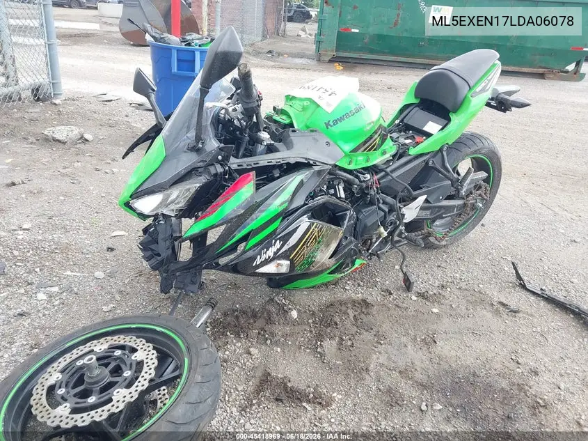 2020 Kawasaki Ex650 N VIN: ML5EXEN17LDA06078 Lot: 45418969