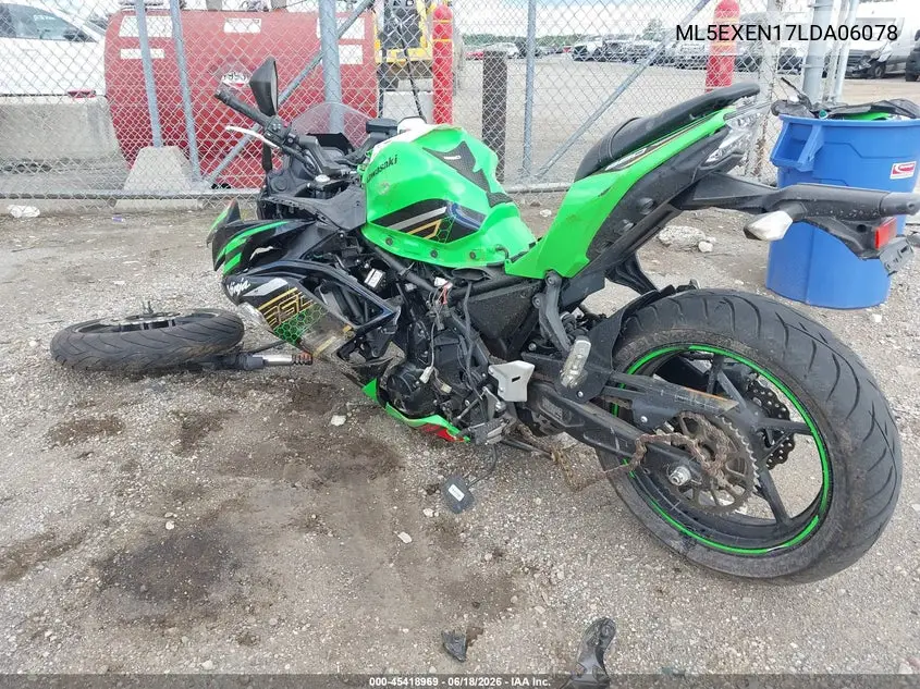 2020 Kawasaki Ex650 N VIN: ML5EXEN17LDA06078 Lot: 45418969