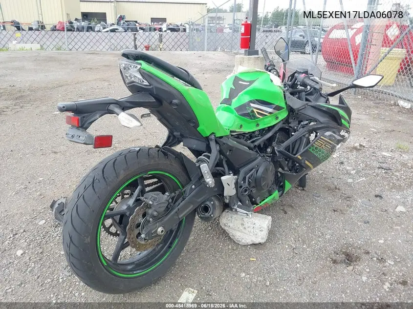 2020 Kawasaki Ex650 N VIN: ML5EXEN17LDA06078 Lot: 45418969