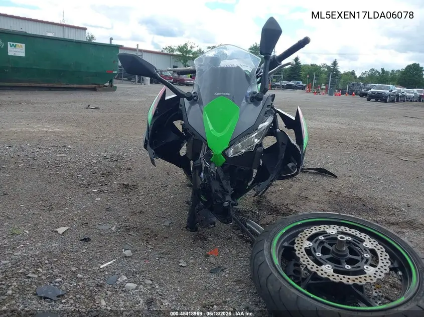 2020 Kawasaki Ex650 N VIN: ML5EXEN17LDA06078 Lot: 45418969