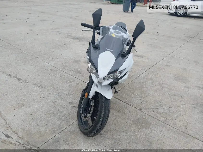 2020 Kawasaki Ex650 N VIN: ML5EXEN18LDA06770 Lot: 45575688
