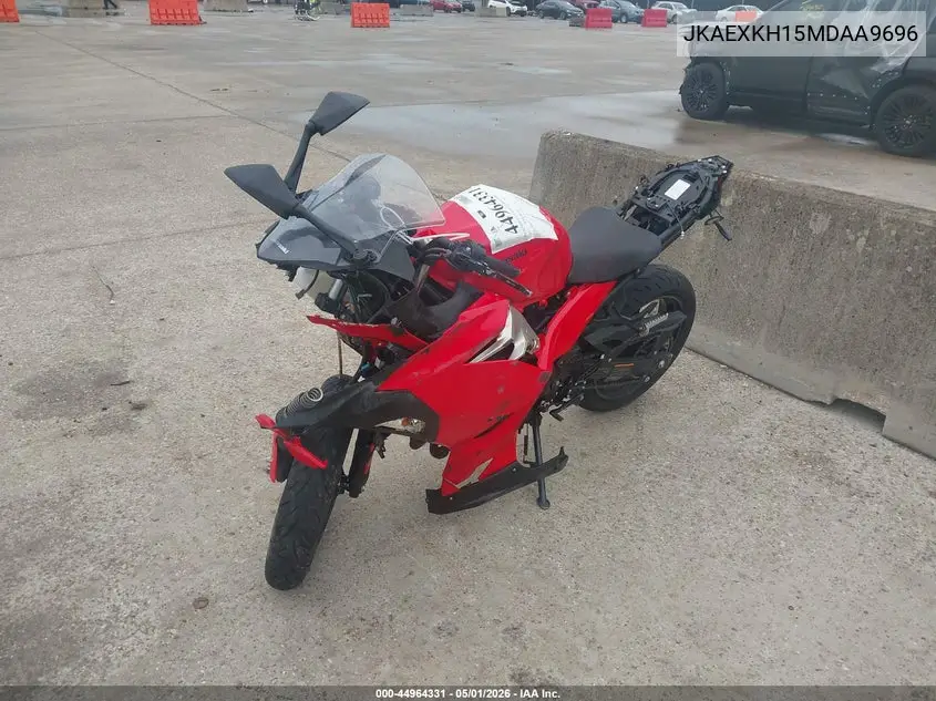 2021 Kawasaki Ex400 VIN: JKAEXKH15MDAA9696 Lot: 44964331