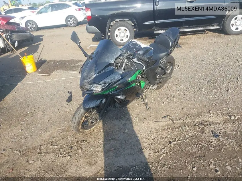 2021 Kawasaki Ex650 N VIN: ML5EXEN14MDA36009 Lot: 45259685