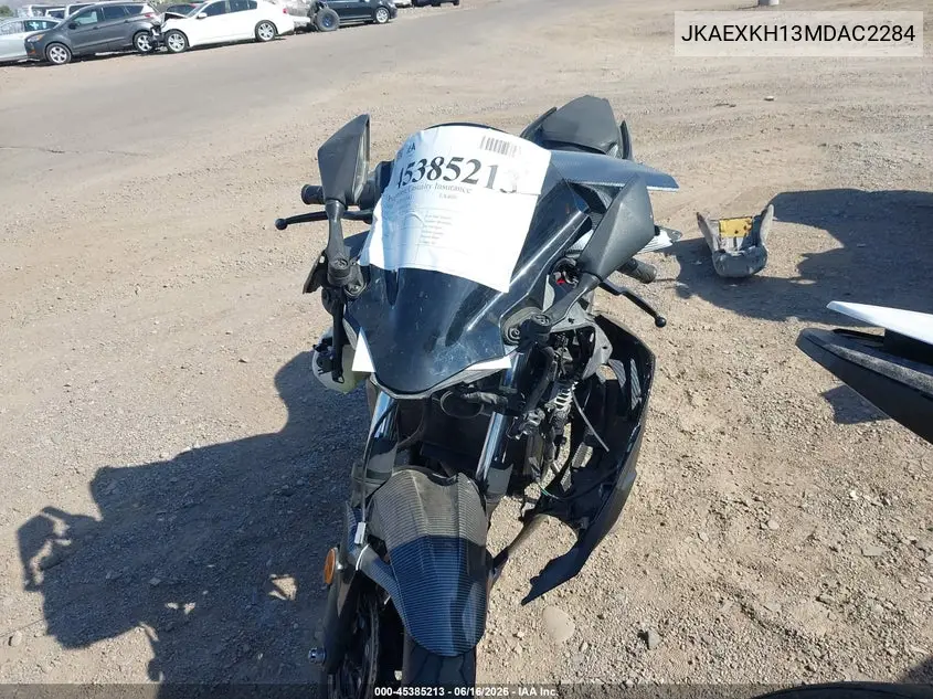2021 Kawasaki Ex400 VIN: JKAEXKH13MDAC2284 Lot: 45385213