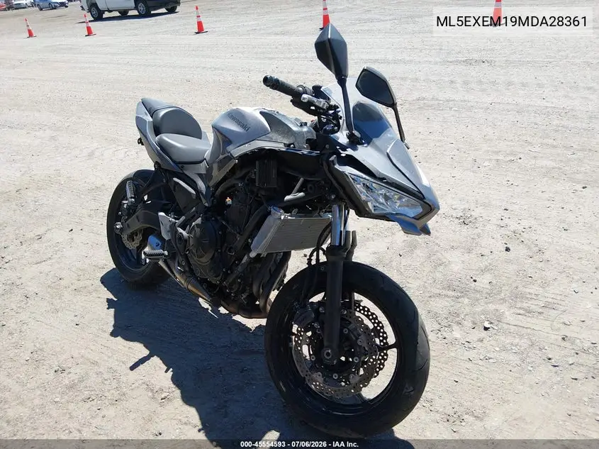 2021 Kawasaki Ex650 M VIN: ML5EXEM19MDA28361 Lot: 45554593