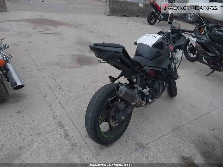 2022 Kawasaki Ex400 VIN: JKAEXKG11NDAF8722 Lot: 44962794