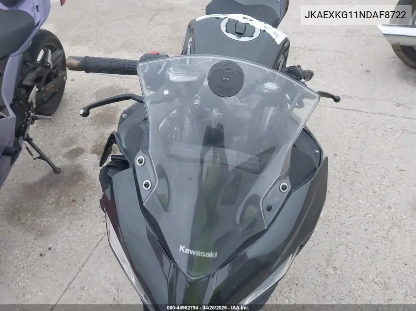 2022 Kawasaki Ex400 VIN: JKAEXKG11NDAF8722 Lot: 44962794