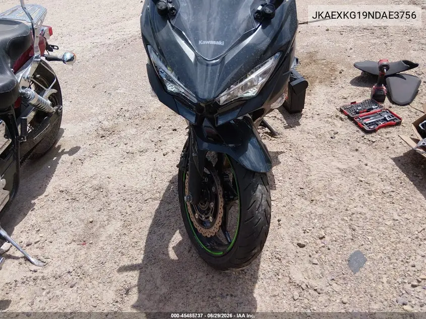 2022 Kawasaki Ex400 VIN: JKAEXKG19NDAE3756 Lot: 45485737