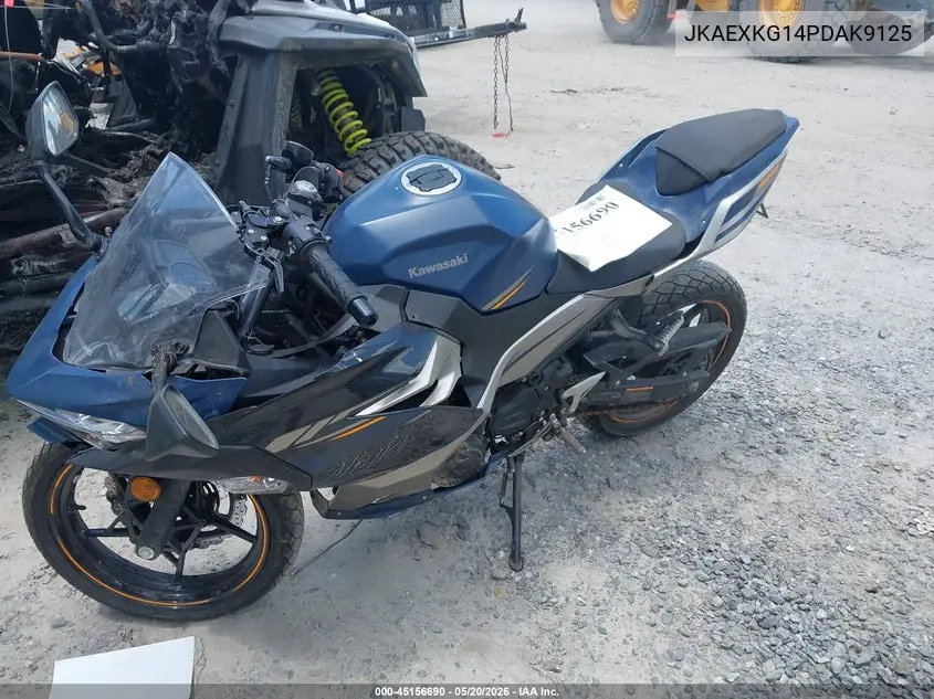 2023 Kawasaki Ex400 VIN: JKAEXKG14PDAK9125 Lot: 45156690
